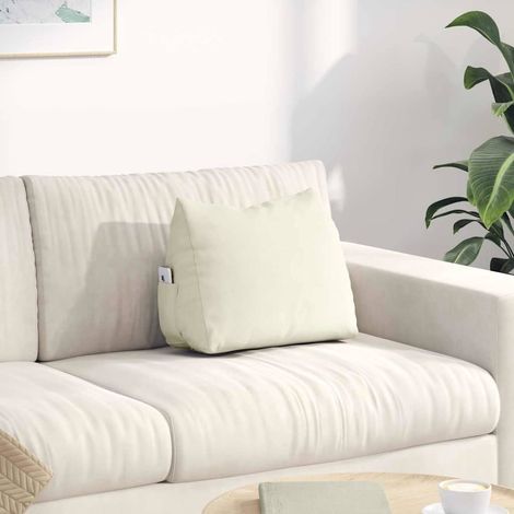Rückenkissen Creme 45 x 20 x 35 cm Cordstoff