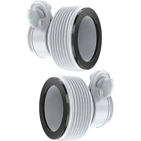 Adaptateur de pompe de filtration Intex 10722 (lot de 2), 32 à 38 mm, adaptateur de conversion de tuyau 1,25 pouce à 1,5 pouce pour pompe de filtration (1/5)