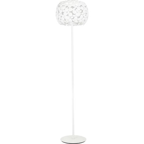"Piantana DIONISO in metallo bianco 163 cm."