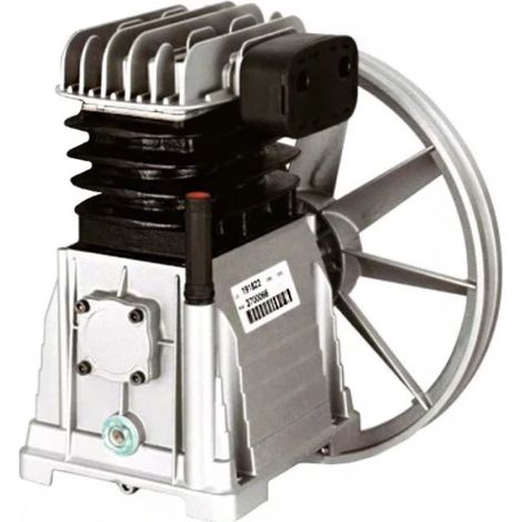 Nu Air – Tête de compression d'air 3 CV mono – Pression 10 bar – Débit 22 m³/h – Cylindre en fonte avec filtre d'aspiration (1/3)