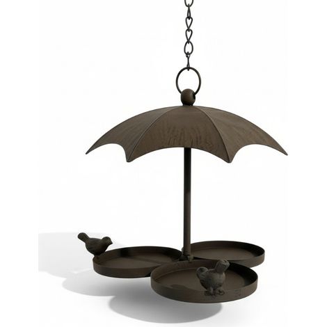 Mangeoire Parapluie en Fonte 20x22x22cm (1/5)