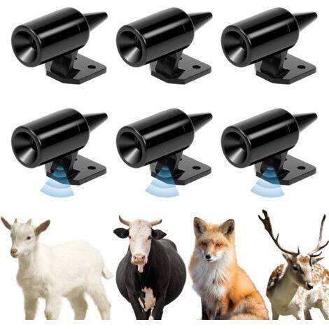 6 Pièces Sifflet Ultrason Anti Gibier, Ultrasonique Cerf Attention, Sifflet Anti Gibier pour Voiture, Anti Collision Animal, pour Voitures, Camions, Motos (6) (1/4)