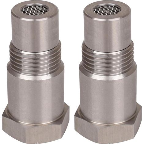 2 PCS Rallonges de Capteur Détrompeur Lambda, 46,5mm Capteur D'Oxygène, D'Oxygène Pour Extender Entretoise, Filtre Detrompeur Sonde Lambda, Pour Voitures Moteur Les Systèmes D'Echappement M18 x1.5 (1/5)