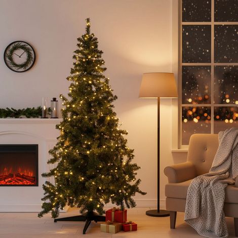 Árbol de Navidad 180 cm Jingles, 48 Ramas, Fabricado en Italia, 180h cm Verde (1/5)
