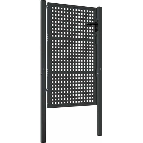 Maison Exclusive - Gartentor Anthrazit 100x125 cm Stahl