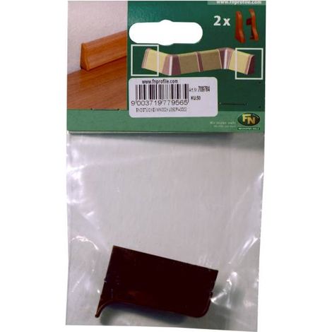 Endstück für Kunststoffleiste ku.050 wenge Clips & Ecken (1/2)