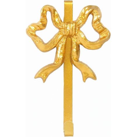 Patère murale métal doré sans perçage, pour suspendre chapeaux, peignoirs, serviettes, sacs à main et clés dans chambre, placard ou armoire (1/5)
