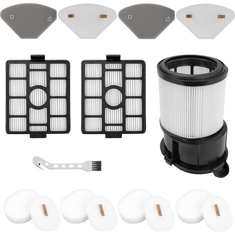 Lot de 11 - Filtre HEPA - Pré-filtre - Pour aspirateur sans fil Shark PowerDetect IP3251EUT IP3252 - Remplacement facile - Multicolore - Taille standard (1/5)