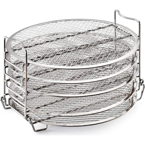 Support de friteuse 5 étages compatible avec les grilles déshydrateur Ninja Foodi - Accessoire en acier inoxydable pour friteuse à air (1/5)