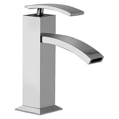 Rubinetto Miscelatore monoforo per lavabo serie Glint Jacuzzi senza scarico 0IQ00086JA00 cromato (1/3)