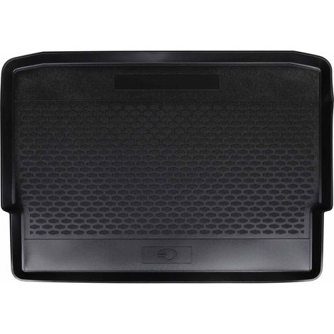 Trunk Mat Black suitable for OPEL CROSSLAND X 2017- Rubber vidaXL