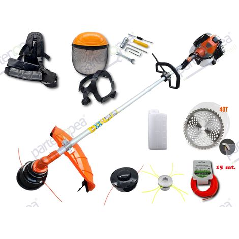 Decespugliatore a Scoppio 52cc Tagliaerba Rasaerba Tagliabordi Per Giardinaggio (1/5)