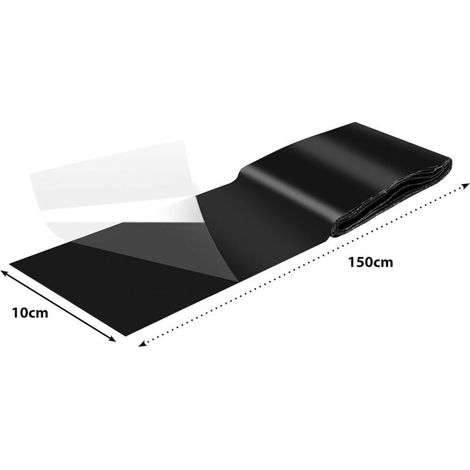 Bande d'étanchéité noire 10cm x 150cm – PVC avec revêtement TPE – Résistante sous l'eau pour réparations de piscines et tuyaux (1/3)