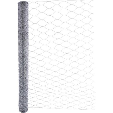 Sechseckiger Drahtgitterzaun für Hühnerstall, Kaninchengehege, Gartenpark, 0,7 mm verzinkter Draht, 50 mm Maschenweite (150 cm x 25 m) (1/5)