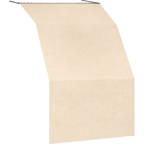Tenda da Sole Cotone 140x250 Beige Lavabile Anelli Ganci Sacchetto