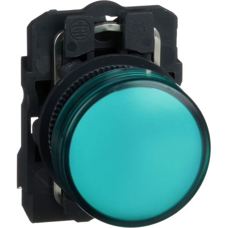 Lampada spia completa Ø22 - IP65 - verde - led integrato - 120V - XB5AVG3
