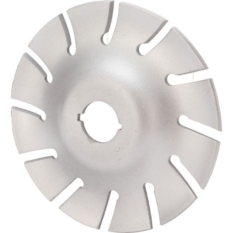 Disque à sculpter le bois, roue de façonnage 125 mm en acier inoxydable 12 dents, accessoire pour meuleuse d'angle argentée (1/5)