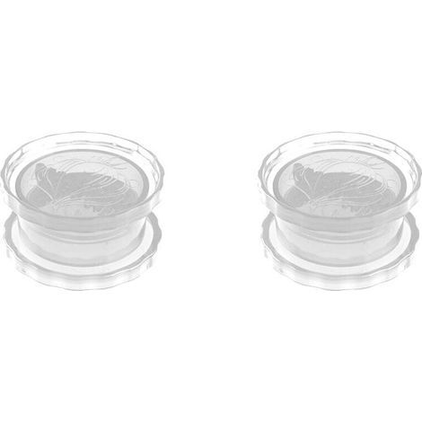 2X Cuisine Multifonctionnel Broyeur D'Ail Manuel Presse-Ail Rouleau Broyeur Chopper Cuisine Gadgets Accessoires Blanc (1/4)