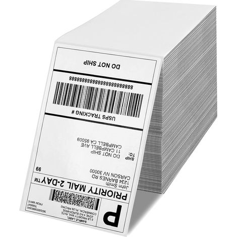 1000 Direct Thermal Folding Screen Labels 4" x 6" (1/5)