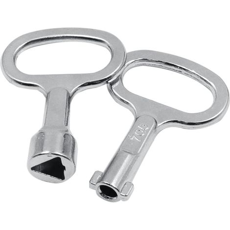 Set di 2 chiavi a bussola, chiave triangolare aperta, per armadi elettrici, ascensori, valvole dei contatori dell'acqua, armadi elettrici