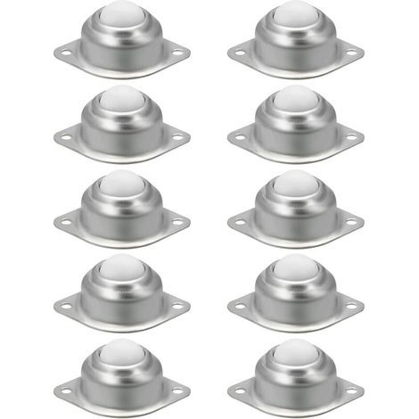 Set mit 8 Nylon-Kugellagerrollen für Möbel oder Schränke. Möbelrollen. Nylon- und Edelstahl-Kugellager für Möbelrollen.