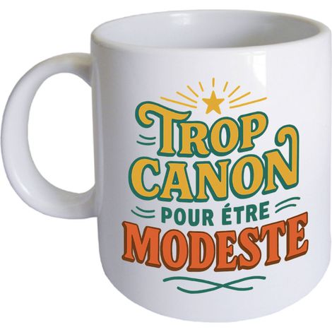 Mug trop canon pour être modeste 325 ml (1/2)