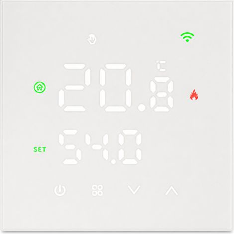 Thermostat pour chaudière murale, 3 A, blanc, sans Wi-Fi, température réglable (1/5)