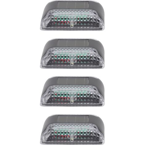 Applique murale solaire étanche, automatique, haute luminosité, éclairage haut et bas, LED, pour cour et jardin (lot de 4). (1/5)