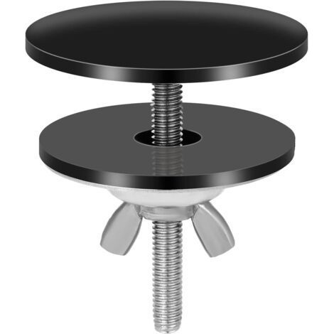 Couvercle Trou Robinet Noir, 5 cm Acier Inoxydable Couvercle Trou Robinet Évier Cache Trou pour Évier Étanche Couvercle Évier Cuisine Noir pour Bouchon de Trou de Robinet d'Évier (1/4)