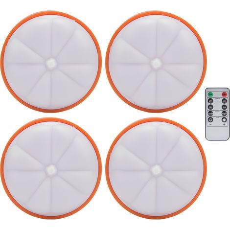 4 Pièces Lumières Citrouille LED Multicolores pour Décorations Halloween et Fêtes (1/5)