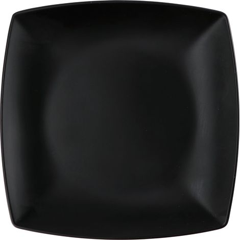 Ad Trend Piatto Piano Melamina Raul 26 x 26 Cm H 3 Cm Nero