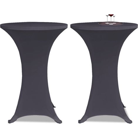 Maison Exclusive - Coperture Elastiche per Tavoli 4 pz 70 cm Antracite