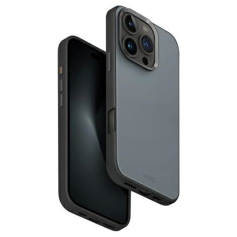 Custodia UNIQ Lyden DS per iPhone 16 Pro 6.3" con ricarica Magclick, blu-nero/blu slavato-nero (1/5)
