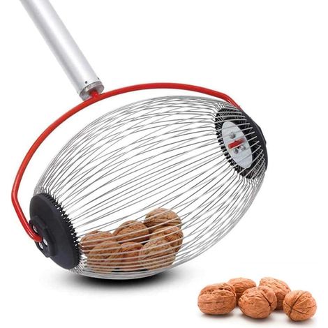 Nut Pickup Roller Chestnuts Picker Roller with Telescopic Rod Roller Collector Basket Collection - Smallest Fruit Picking Machine for Nuts, Prunes (1/5)