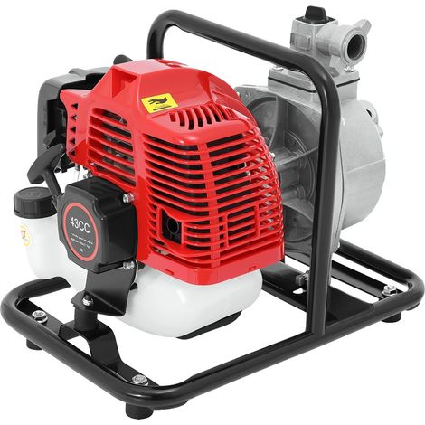 Bomba de agua, alta capacidad de elevación, diseño portátil, color rojo. (1/2)