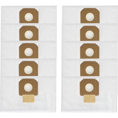 Sac à poussière filtrant en polaire VB090F pour collecteur de poussière d'atelier Bosc-h VAC090A , VAC090AH , VAC090S , 9 gallons , pièces de rechange pour sac à poussière et aspirateur HEPA , blanc - (1/4)