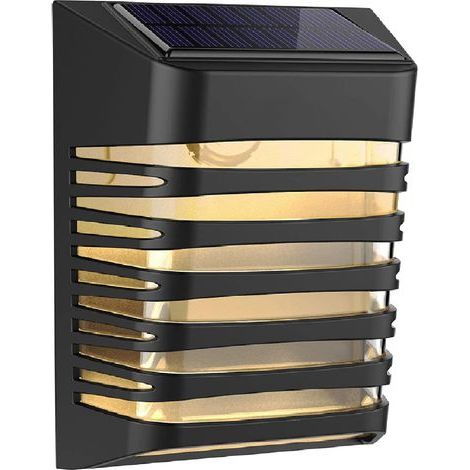 Solar Lights Outdoor - Dual Mode Waterproof Solar LED Lights Outdoor - Decorative Wall Lamps for Patio/Yard/Driveway/Pool/Porch(Pack of 1) (1/5)