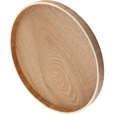 Plateau de service en bois pour thé, fruits, bonbons et pâtisseries, décoratif pour la maison, plateau à dessert élégant et naturel. (1/5)