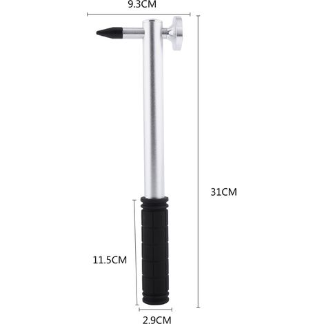 Kit de réparation de bosses sans peinture, marteau de débosselage avec 5 têtes, outil de carrosserie pour dégâts de grêle, coffret complet. (1/5)