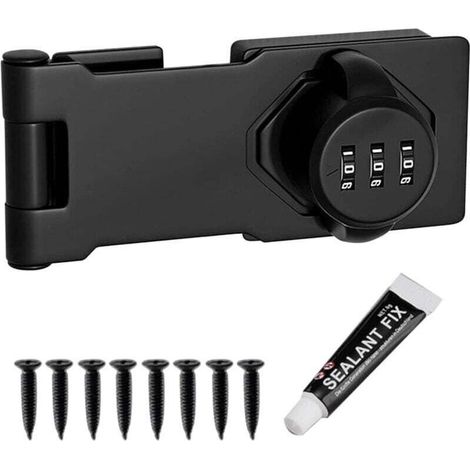Serrure à Combinaison 3 Chiffres Sans Clé Pour Armoire 4.5 Pouces Verrou Porte Code (1/4)