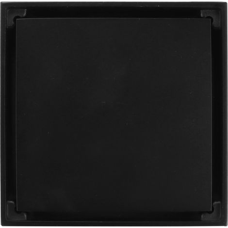 Bonde de douche noire en cuivre, crépine de sol pour cuisine, salle de bain ou balcon, 10 x 10 cm