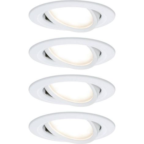 Paulmann 41307 Nova Coin Lampada da incasso Kit da 4 LED (monocolore) LED 24 W Bianco opaco