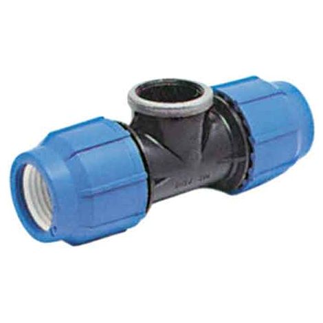 TEE A 90  ° CON DERIVAZIONE FEMMINA  EE  16x1/2x16 - UNIDELTA