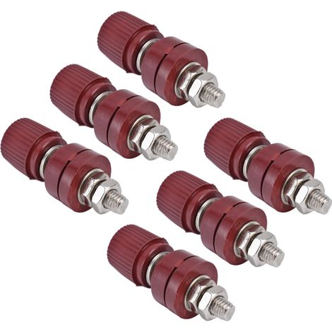 Packung mit 10 Wechselrichter-Spannungsreglerklemmen M6 32mm Schraube 333 44mm L 0V-380V Rot (1/5)