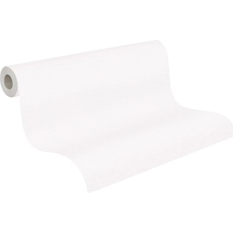 Rouleau de Papier peint intissé pour rénovations Longueur 10,05 m/Largeur 0,53 m/120 g/m ² pour peinture et fissures Blanc (1/5)