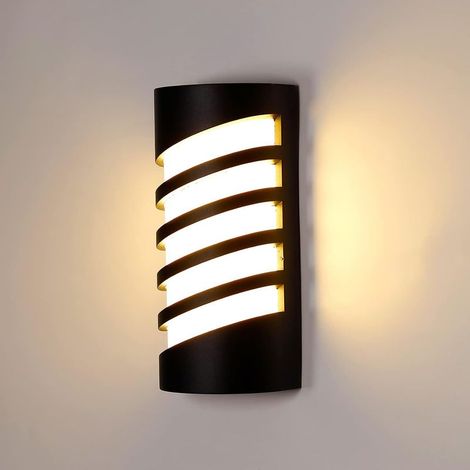 Applique Murale Exterieur/Interieur,Moderne Lampe Exterieur Murale LED 12W Etanche IP65 1100LM 3000K Blanc Chaud Luminaire Applique Murale pour Jardin Terrasse Patio Chambre Maison Couloir Deco-Fei Yu (1/5)