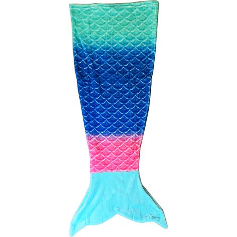 Kinder Kuscheldecke zum Reinschlüpfen 3 Modelle-D943064-Meerjungfrau-var