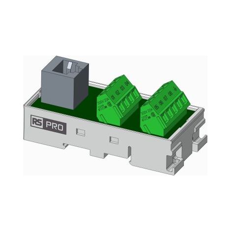 Module d'interface RJ45 9 Contacts, Femelle, Montage sur Rail DIN ( Prix pour 1 )