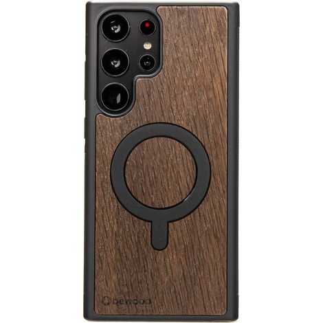 Custodia in legno Bewood per Samsung Galaxy S25 Ultra in rovere affumicato con MagSafe (1/2)