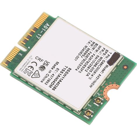 Carte WiFi Intel AX211NGW M.2 Bluetooth 5.2 Triple Bande, Compatible CNVio2 et Windows 10/11, pour Réseau Ultra Rapide. (1/5)